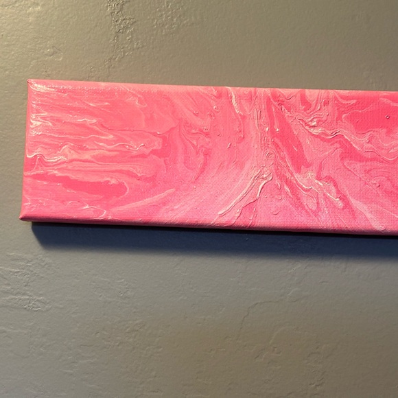 Abstract “We Wear Pink” Original Painting - Picture 6 of 11